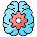 Brain with gears  Icon