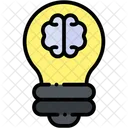 Brainstorm Brain Bulb Icon