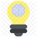 Brainstorm Brain Bulb Icon