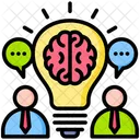 Brainstorming Collaboration Solution Icon
