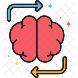 Brainstorming Icon - Download in Colored Outline Style