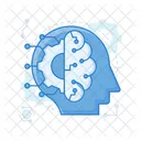 Machine Learning Brainstorming Brain Intelligence Icon
