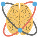 Lenergie Cerebrale Brainstorming Travail Du Cerveau Icône