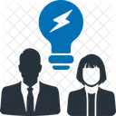 Brainstorming Creativity Light Bulb Icon