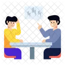 Colleagues Discussion Colleagues Talking People Talking Icon