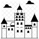 브란 성 랜드마크 기념물 아이콘