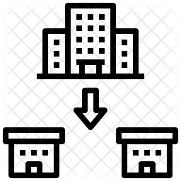 Branch Icon - Download in Line Style