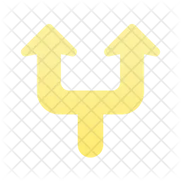 Branch Up Arrow  Icon