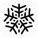 Flocon De Neige Detaille Radial Icône