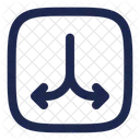 Branching Paths Down Userinterface Ui Icon