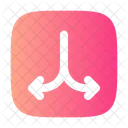 Branching Paths Down Userinterface Ui Icon
