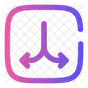 Branching Paths Down Userinterface Ui Icon