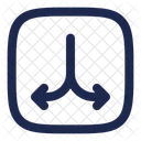 Branching Paths Down Userinterface Ui Icon