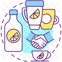 Branded cups and bottles  Icon