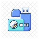 Branded flash cards  Icon