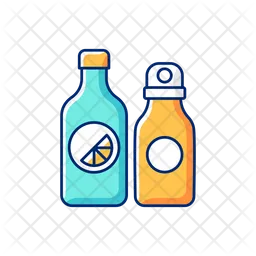 Branded water bottle  Icon