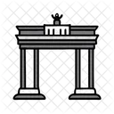 Brandenburg Gate Berlin Germany Icon