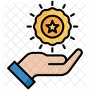 Branding Hand Star Icon