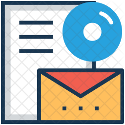 Access file Icon - Download in Colored Outline Style