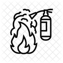 Feuer Sicherheit Ubung Symbol