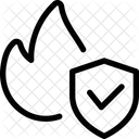 Brandschutz Brandsicherheit Brandschutz Symbol