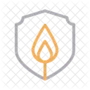 Sicherheit Feuer Schild Symbol