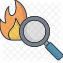 Brandursache Brandherd Brandquelle Symbol