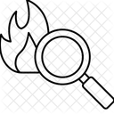 Brandursache Brandherd Brandquelle Symbol