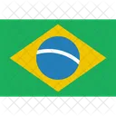 Brasil Bandeira Mundo Ícone