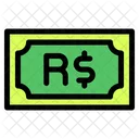 Brasilianischer Real Banknote Land Symbol