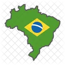 Brasilien Land Geographie Symbol