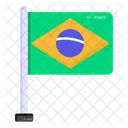 Brasilien Fahnenmast  Symbol