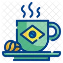 Kaffee aus Brasilien  Symbol