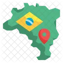 Brasilien Karte  Symbol