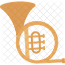 Brass French Horn Music Instrument Icon
