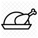 Gebratenes Huhn Symbol