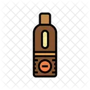 Hellbraune Sprühflasche  Symbol