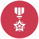 Bravery Medal Award Badge Icon