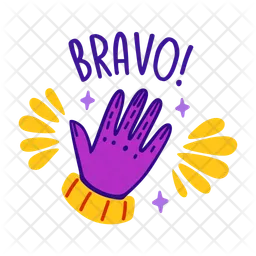 Bravo hand  Symbol