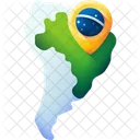 Brazil Carnival Flag Icon