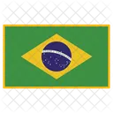 브라질 국기 국가 아이콘