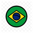브라질 국기 깃발 아이콘