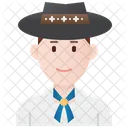 Brazil Man  Icon