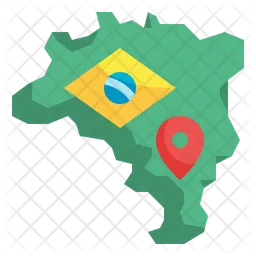 Brazil Map  Icon