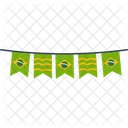 Brazil Banner Celebration Icon
