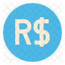 Brazilian Real Money Currency Icon