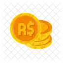Brazilian Real Coin Brazilian Real Currency Symbol Icon