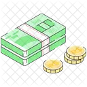 Brazilian Real Paper Currency Banknote Icon