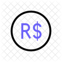 Brazilian Real Money Cash Icon