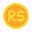 Brazilian Real Brazil Coin Icon